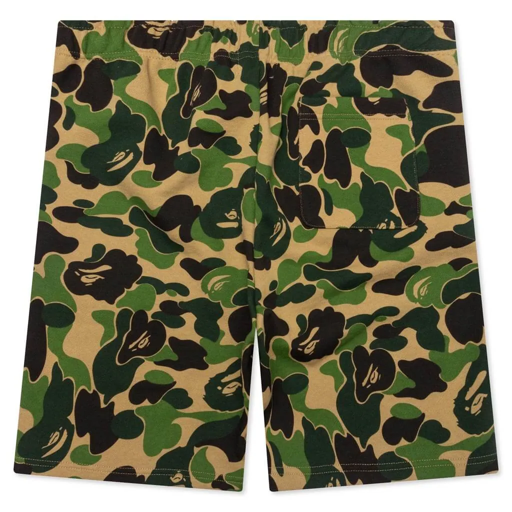 ABC Camo Shark Sweat Shorts - Green