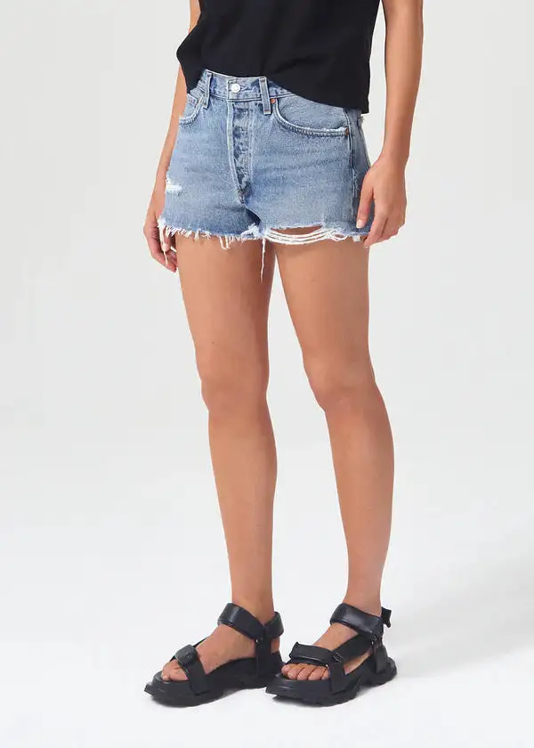 Agolde - Parker Vintage Cut Off Short - Grudge