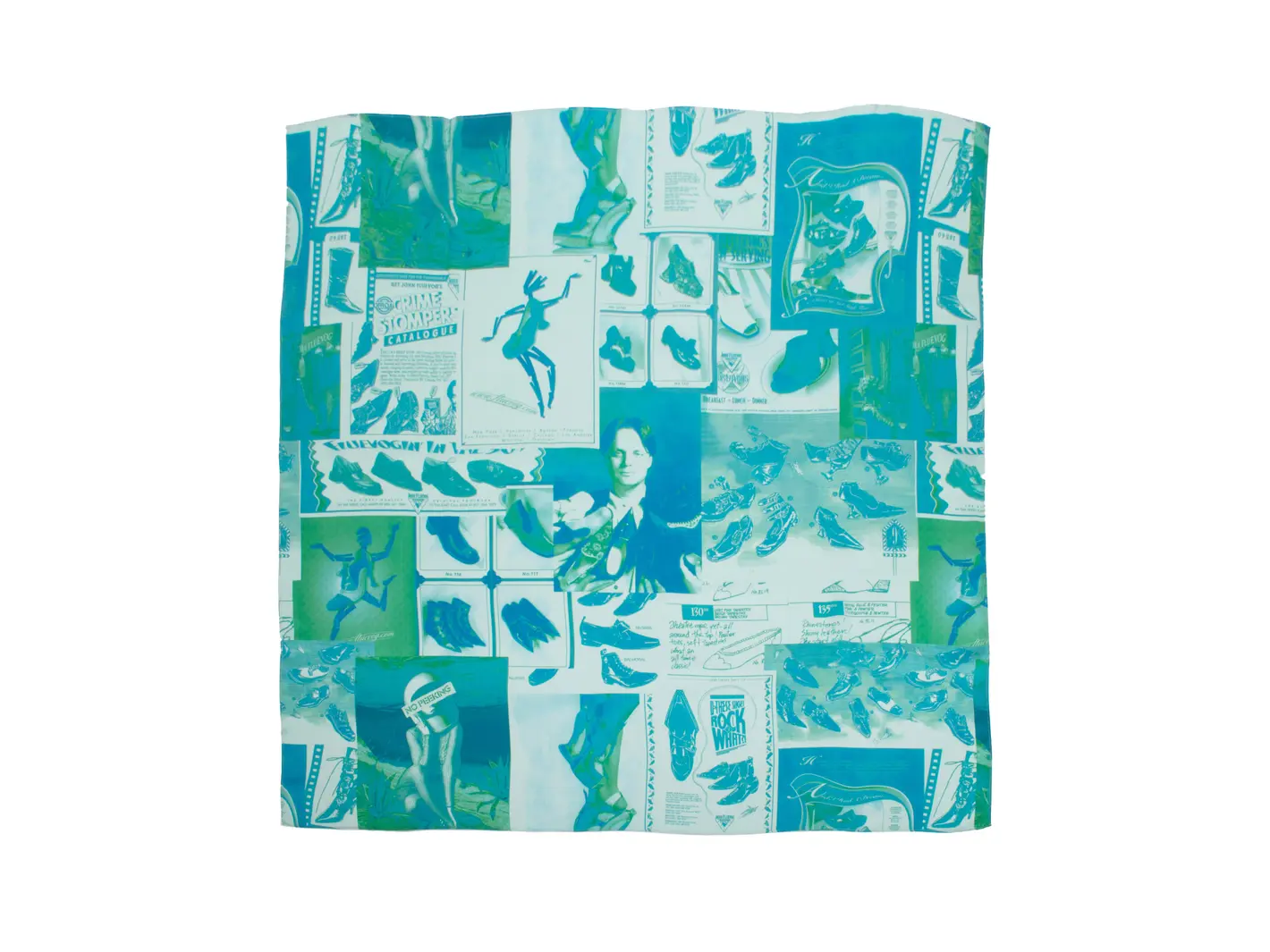 Apparel Newspaper Silk Scarf Large silk scarf