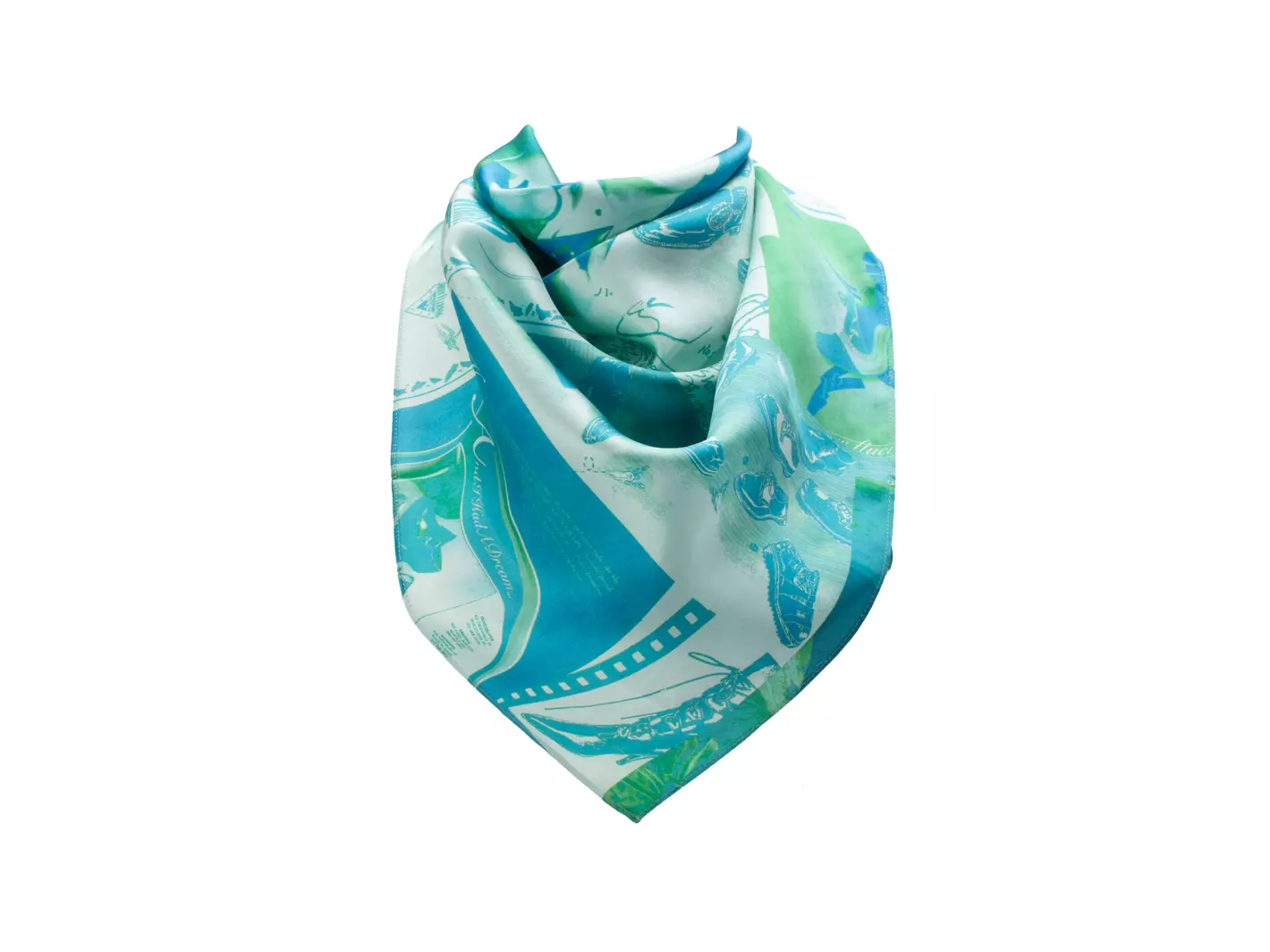 Apparel Newspaper Silk Scarf Large silk scarf