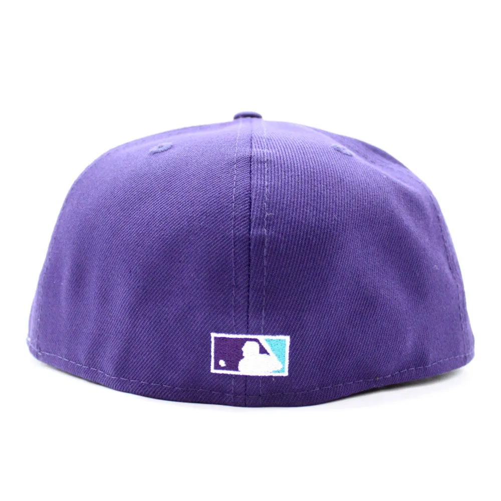 Arizona Diamondbacks 2001 World Series New Era 59Fifty Fitted Hat (Purple Floral Under Brim)