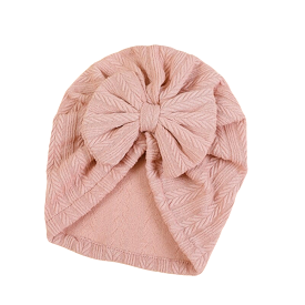 Baby Myla Bow Turban in Blush