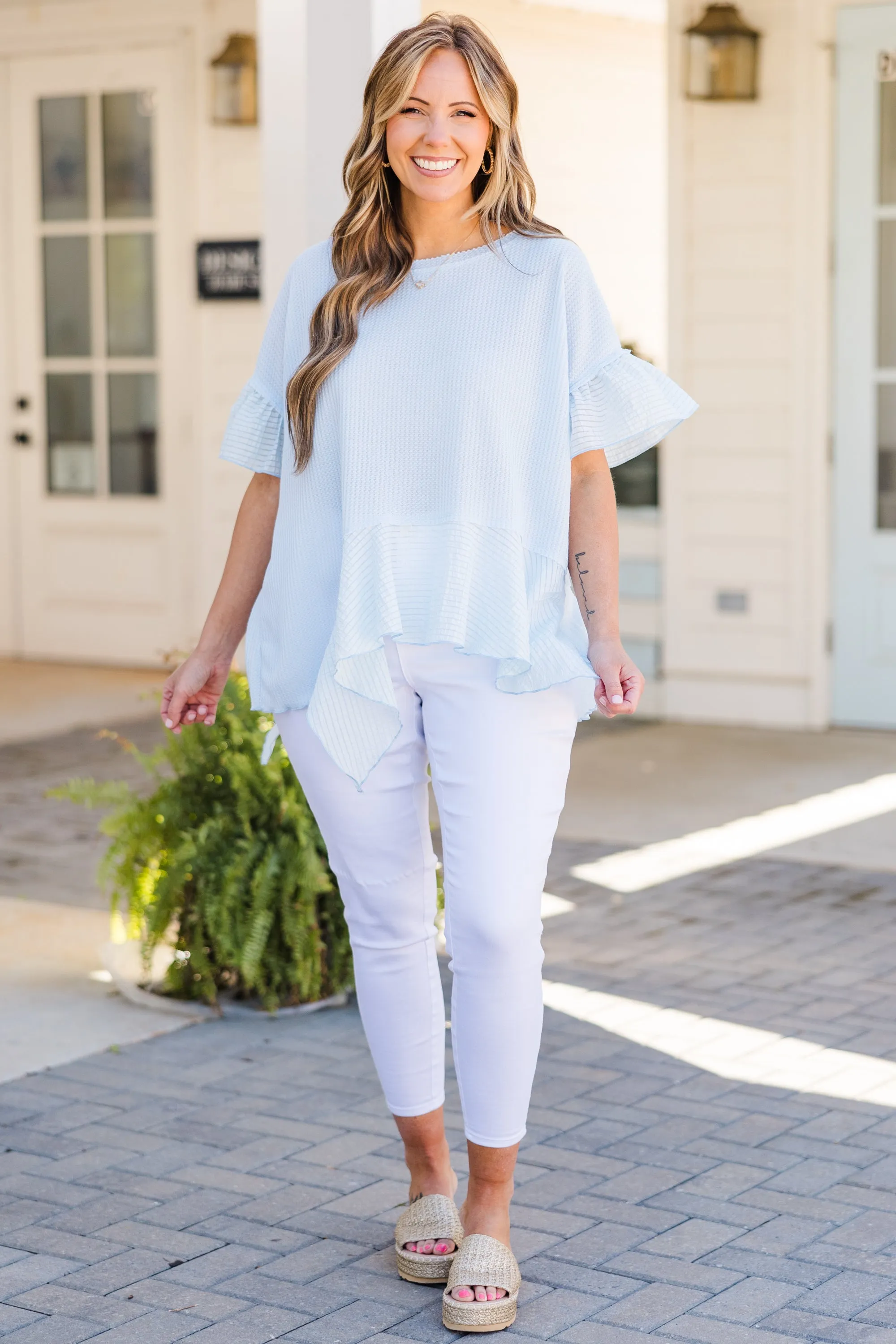 Beautiful As A Dandelion Top, Sky Blue