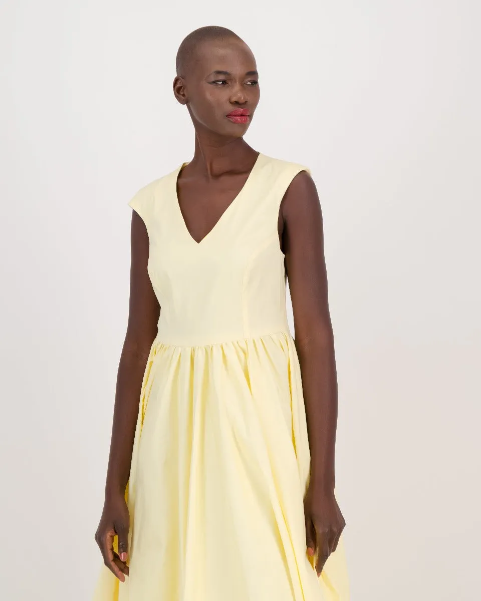 bella v-neck dress - buttercup