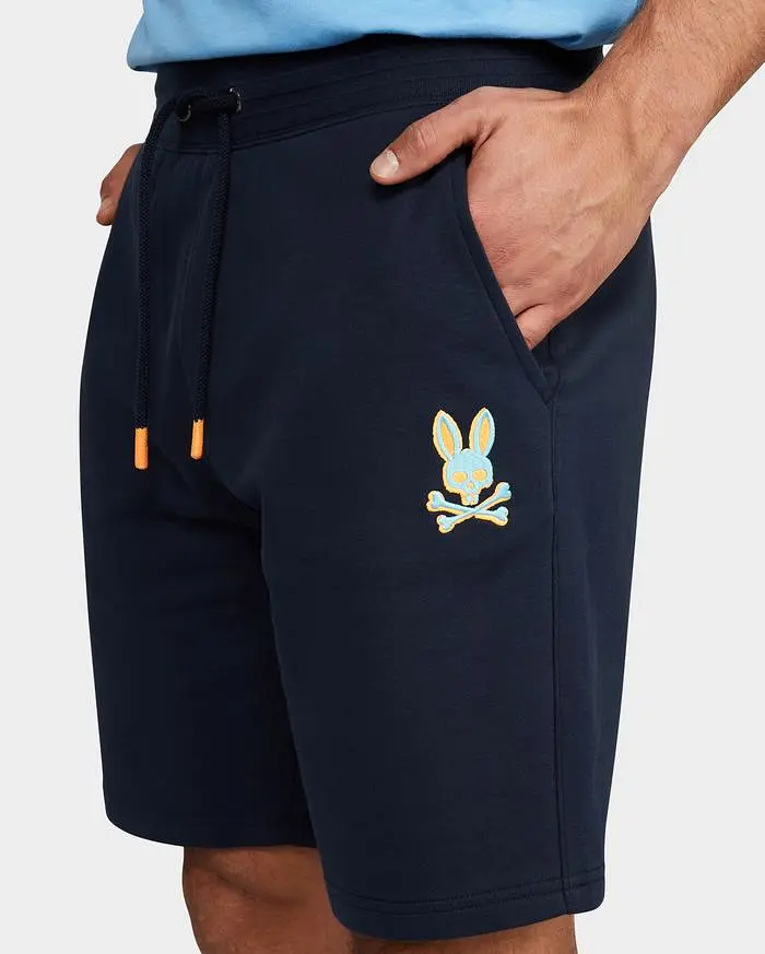 BENNETT SWEAT SHORTS NAVY/AQUA