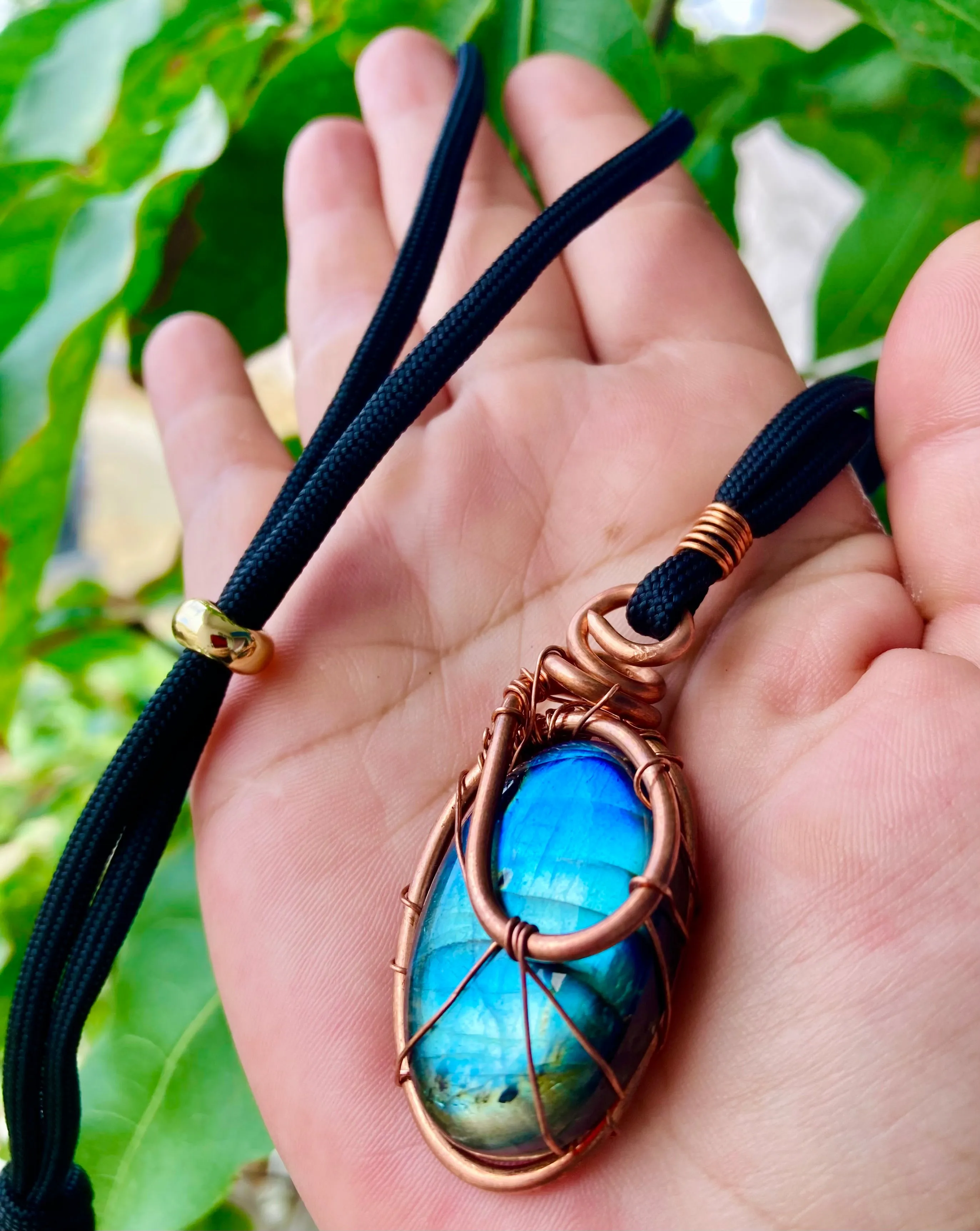 Blue Sky Labradorite Pendant