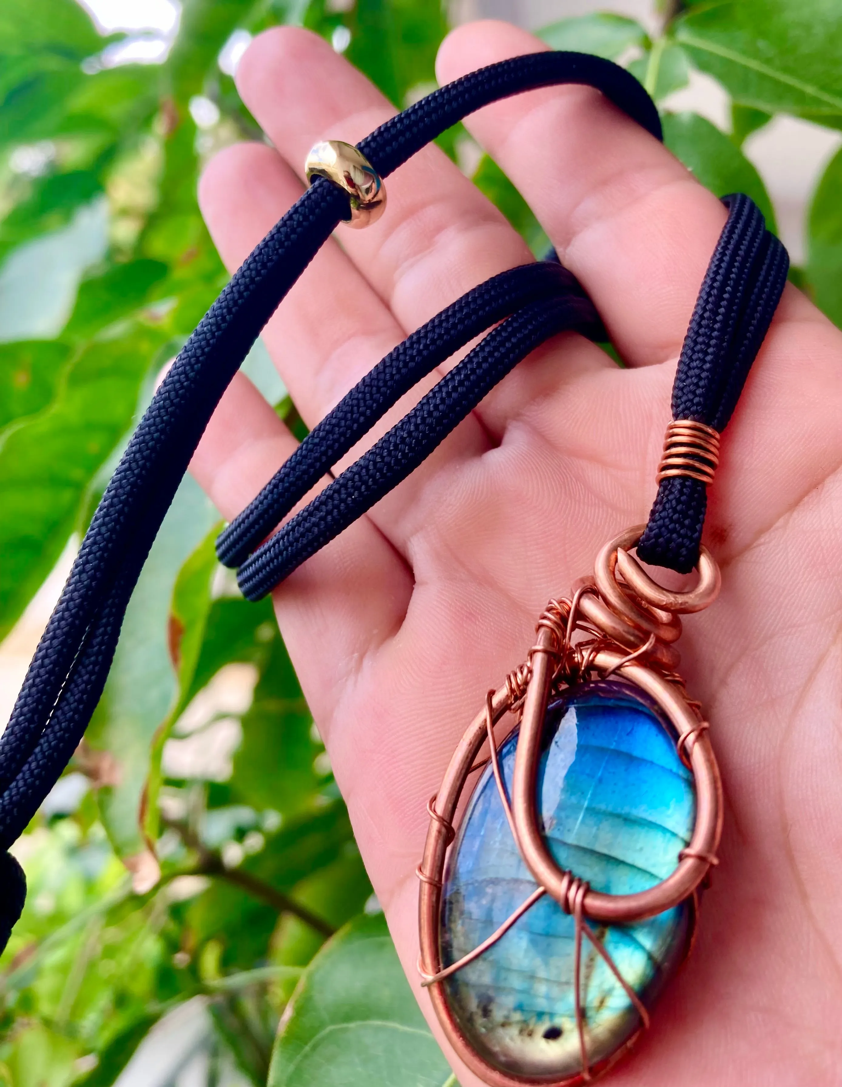 Blue Sky Labradorite Pendant