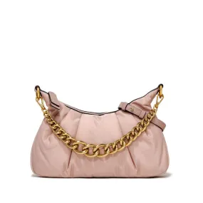 BORSA BONNIE IN NYLON CON CATENA Donna Blush