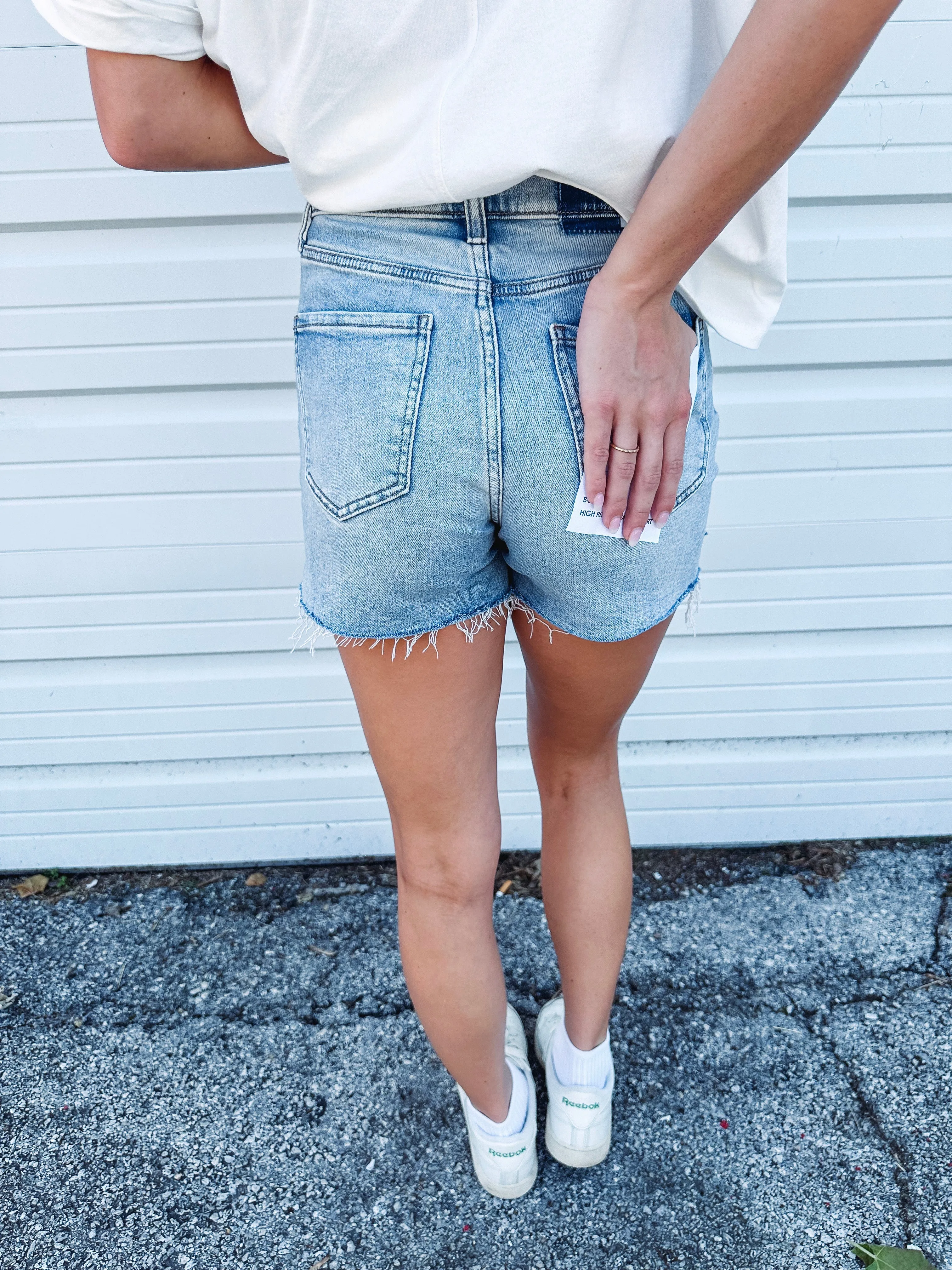 Bottom Line High Rise Vintage Denim Short