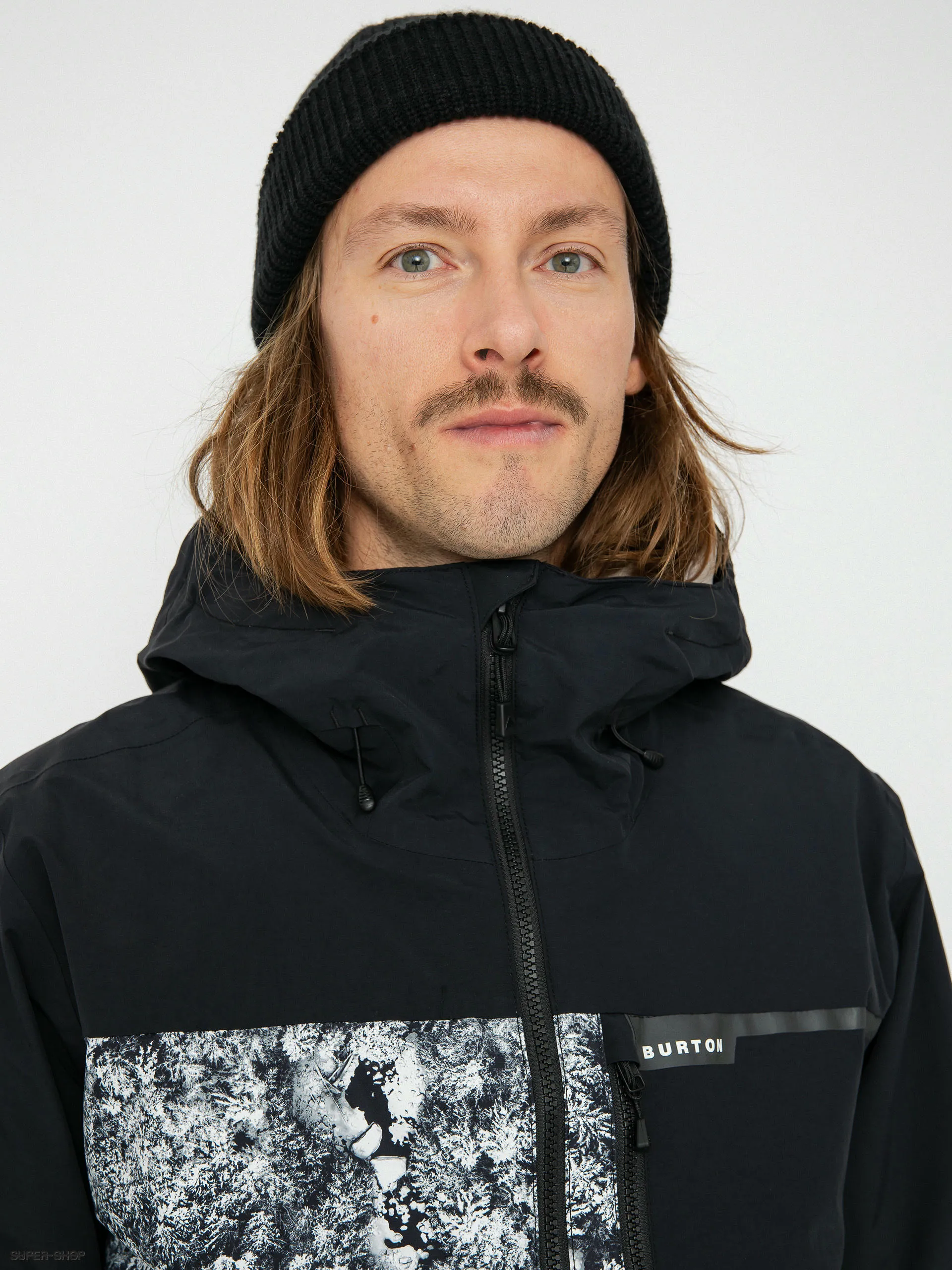 Burton Peasy Snowboard jacket (true black/aerial pines)