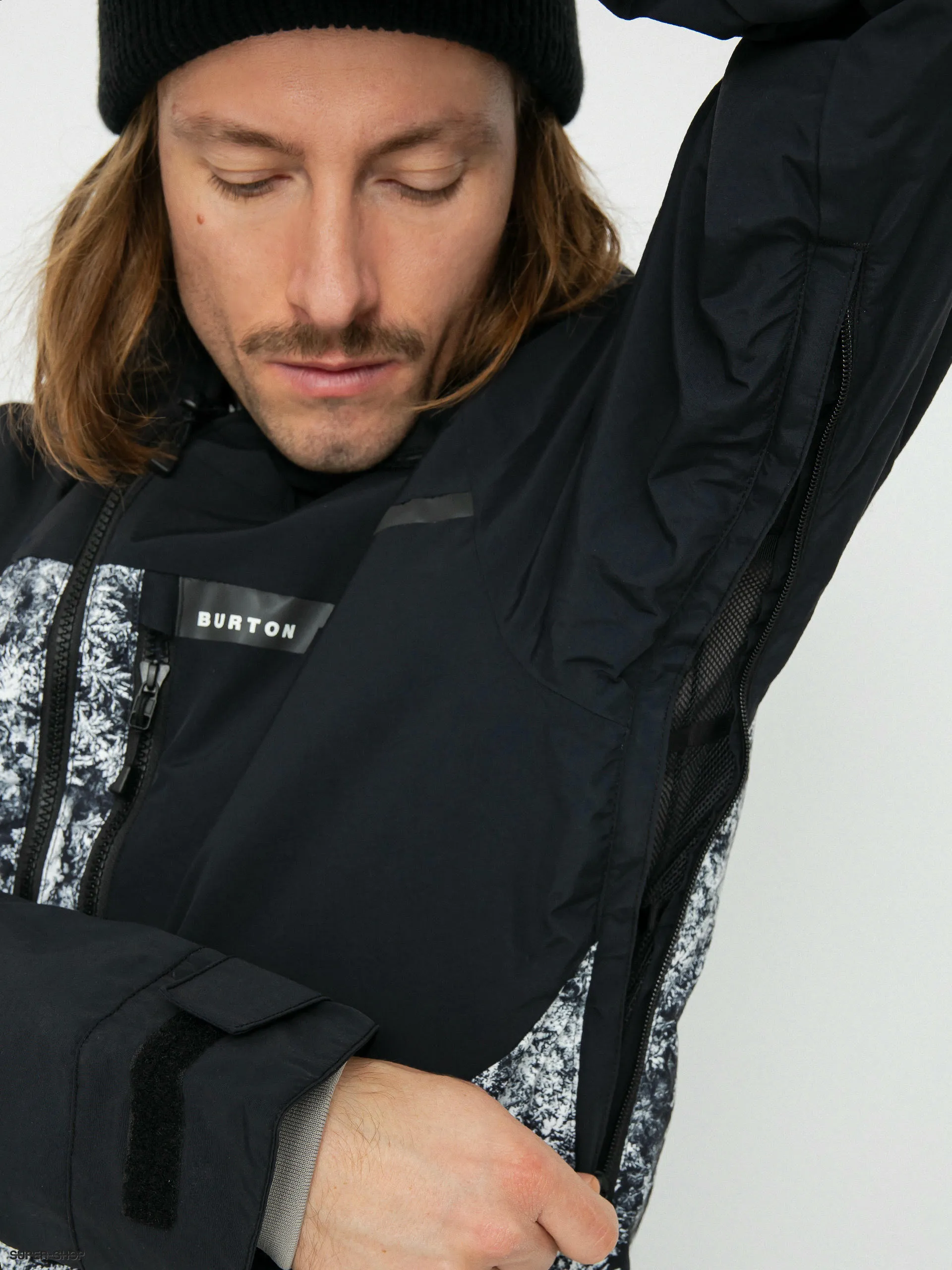 Burton Peasy Snowboard jacket (true black/aerial pines)