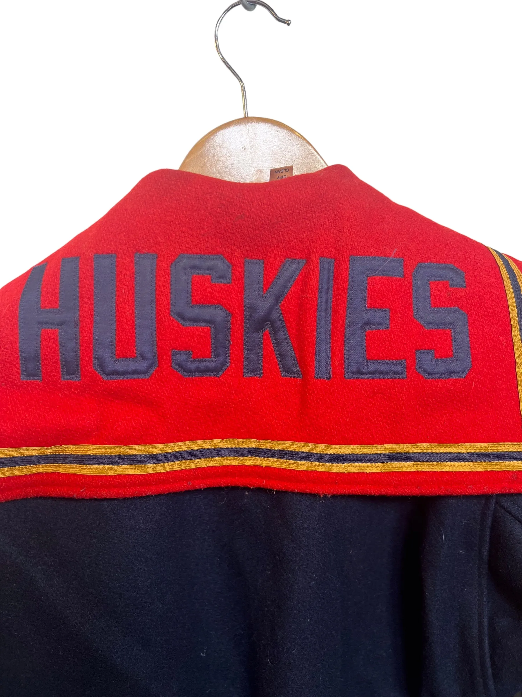 Butwin Mens Red Navy Varsity Jacket (Size M)