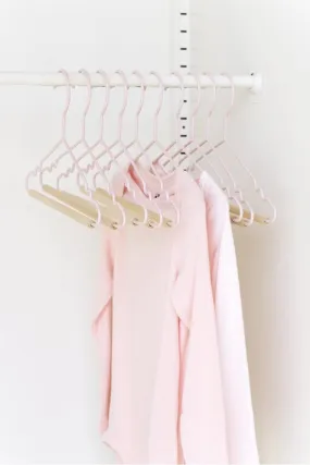 Childrens Top Hangers - Set of 10 in Blush    