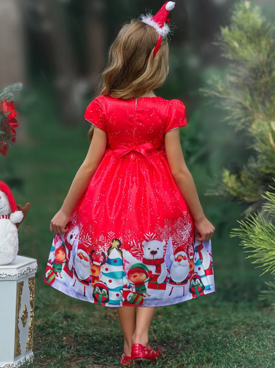 Christmas Cheer Holiday Scene Dress