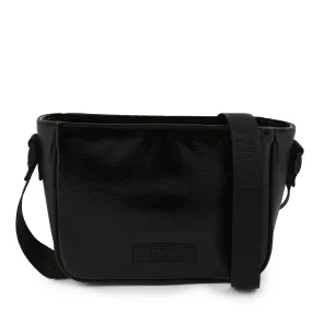 Dkny Dkny Glossy Black Faux Leather Shoulder Bag