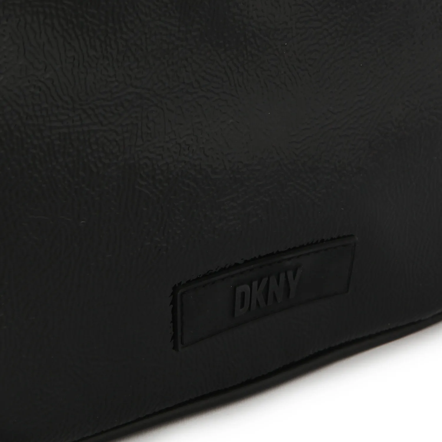 Dkny Dkny Glossy Black Faux Leather Shoulder Bag