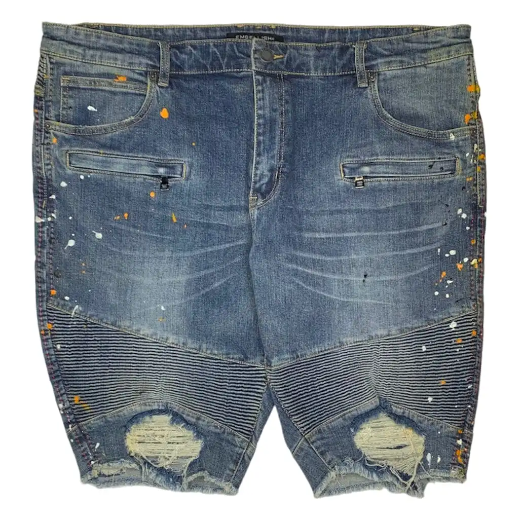 Embellish Acrylic Denim Short - EMBSU119-108