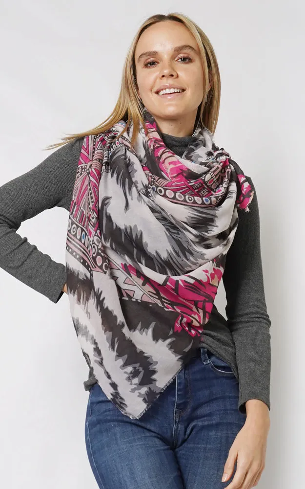 ESC10886 ETHNIC PRINT SCARF