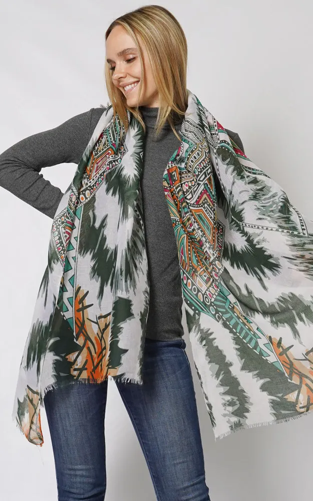 ESC10886 ETHNIC PRINT SCARF