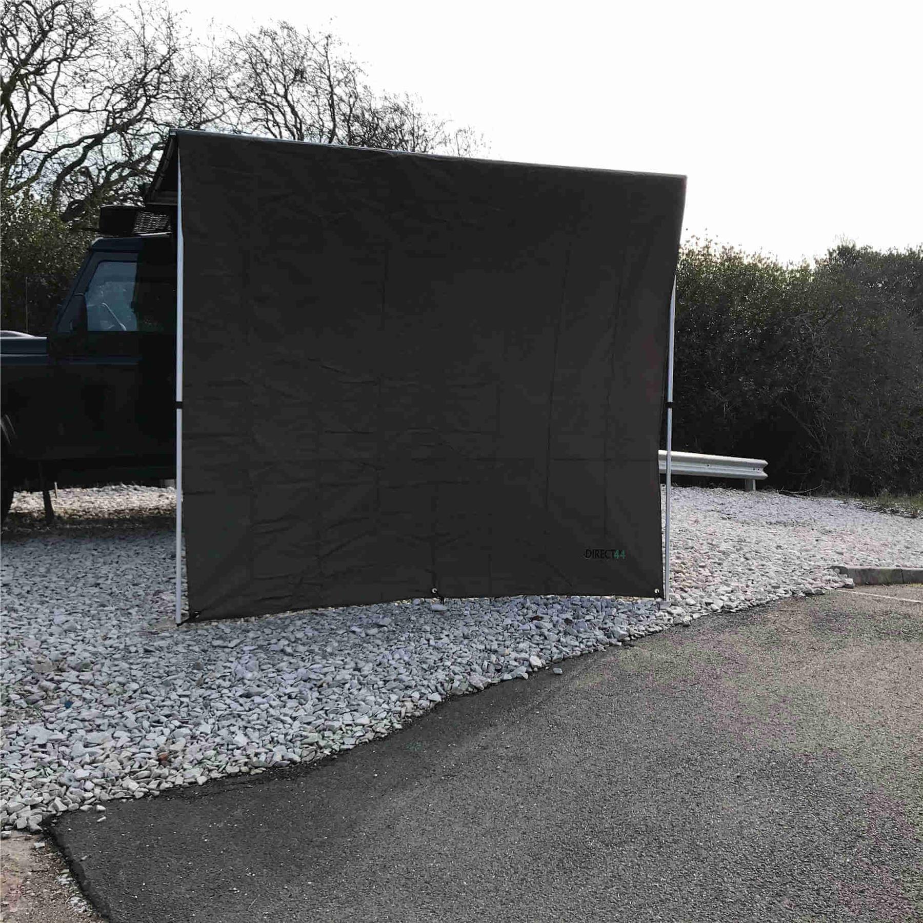 Expedition Pull-out Awning Forest Green Front Windbreak Wall Extension - 1.4m Length x 2.2m Height