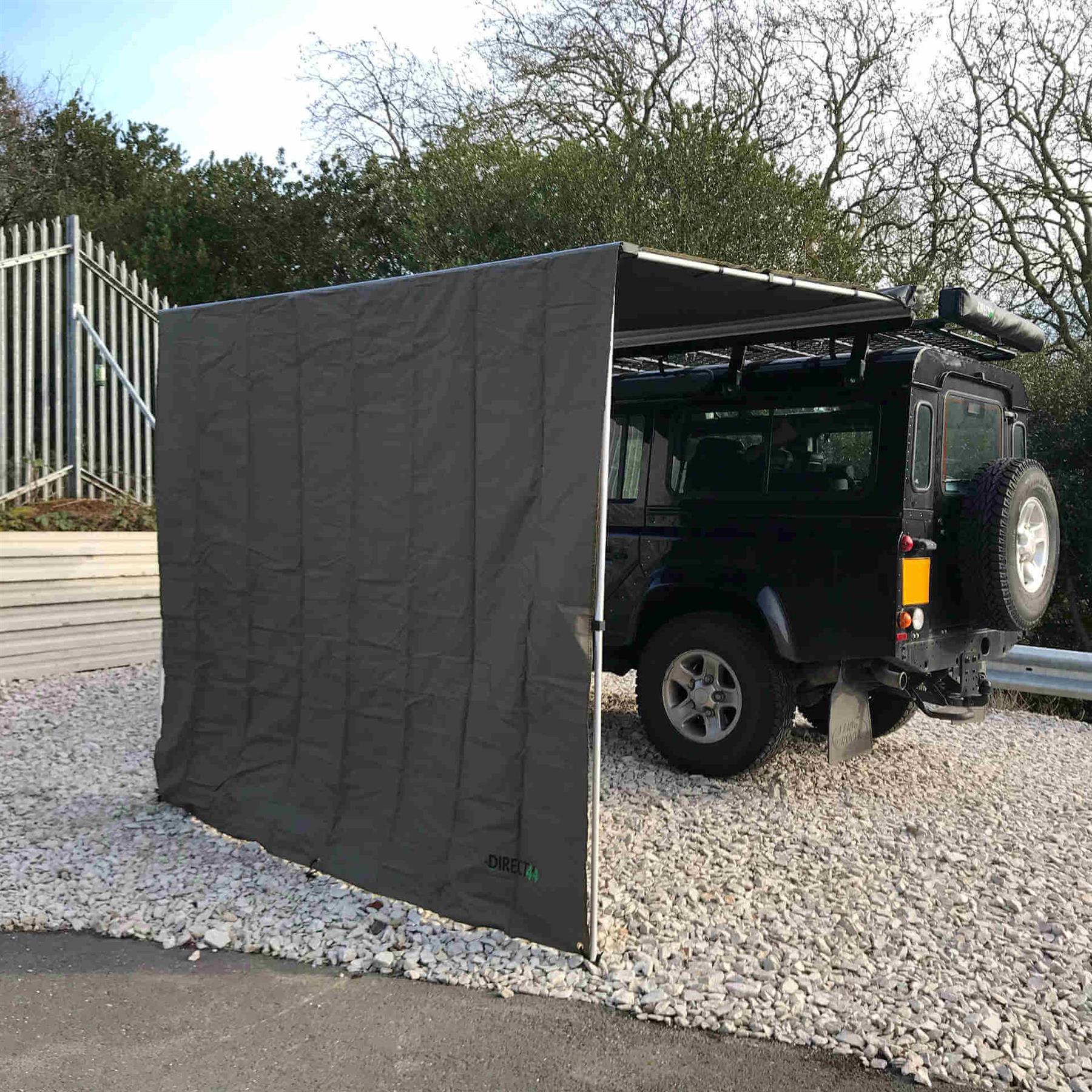 Expedition Pull-out Awning Forest Green Front Windbreak Wall Extension - 1.4m Length x 2.2m Height