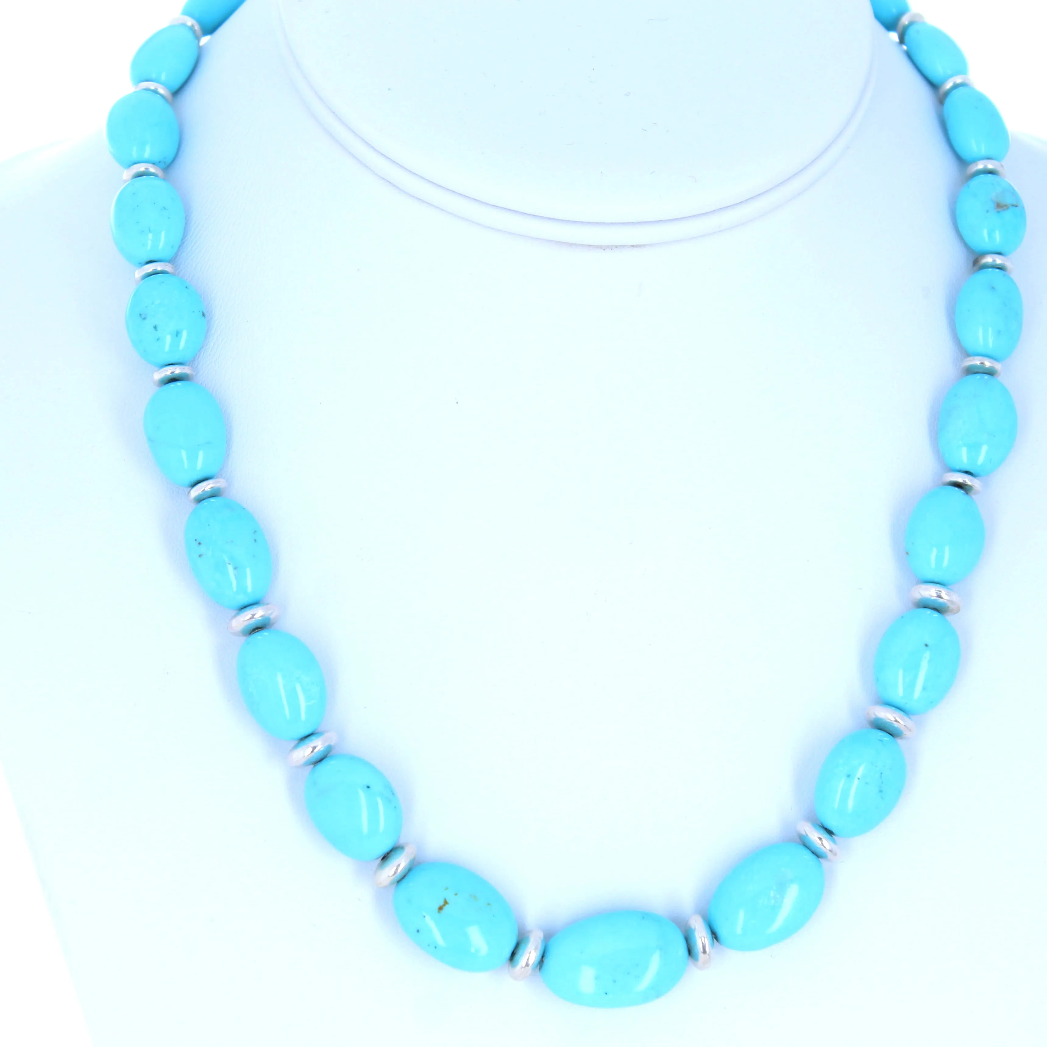 Exquisite Sky Blue Nacozari Turquoise Necklace Southwestern