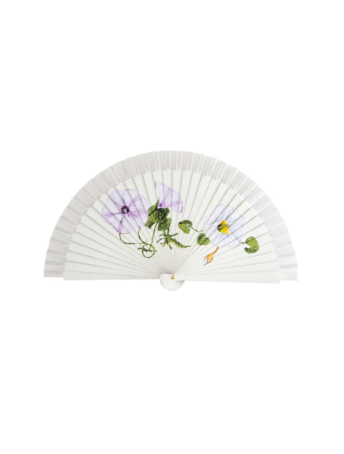 Fern Fans Small Floral Fan in Blush