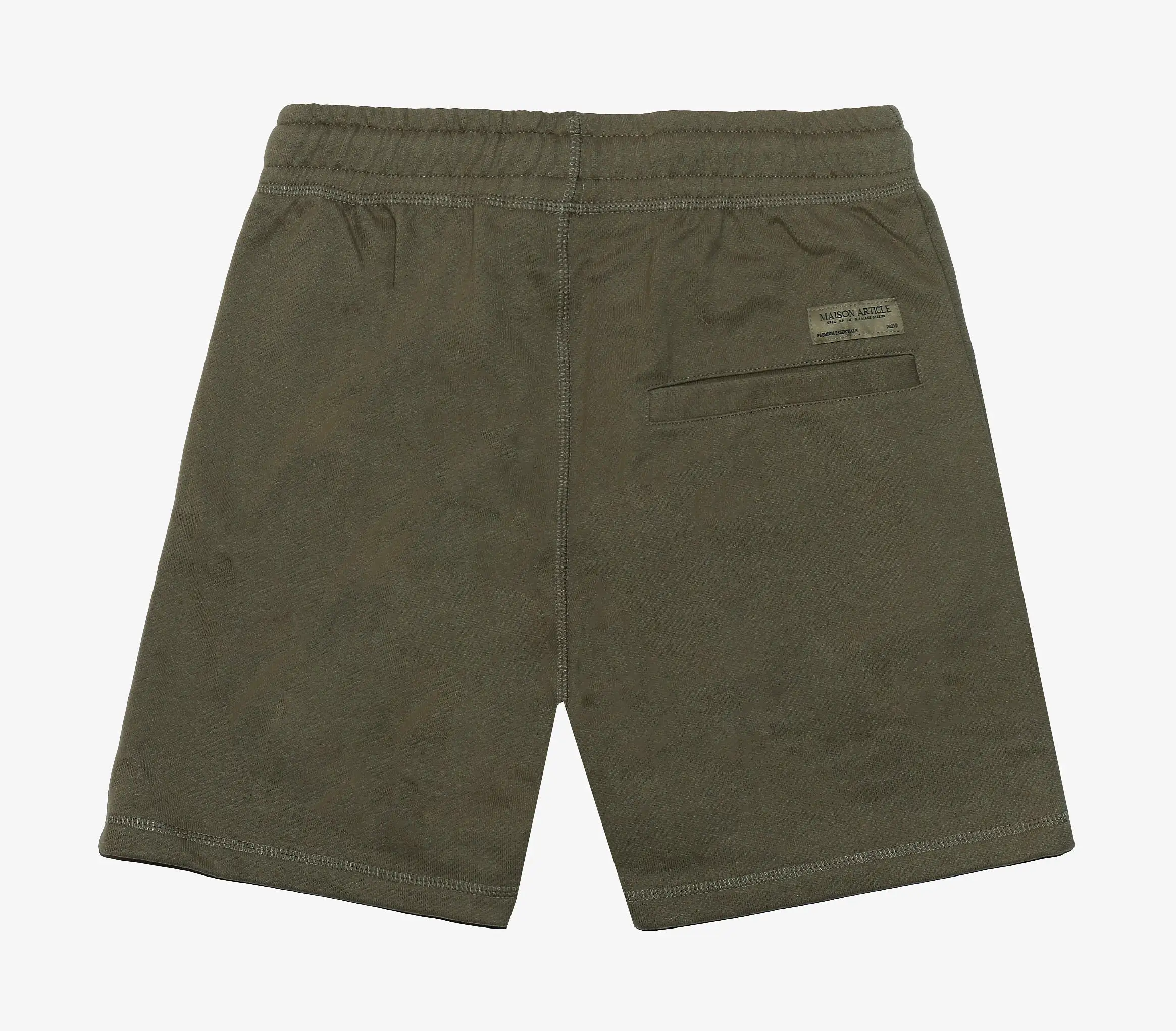 Fleece Mens Shorts (Olive Green)