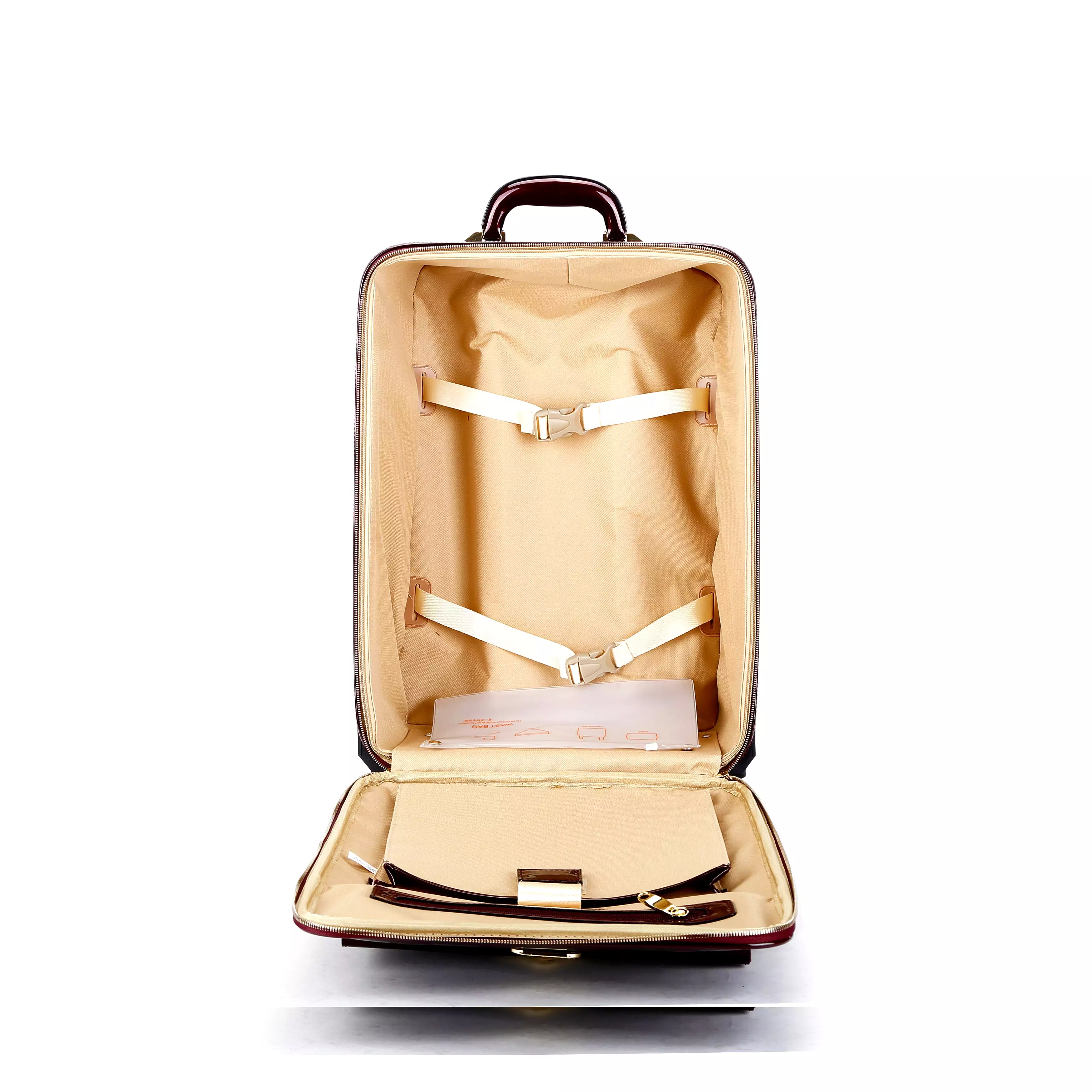 Floral Accent Light Weight Spinner Luggage