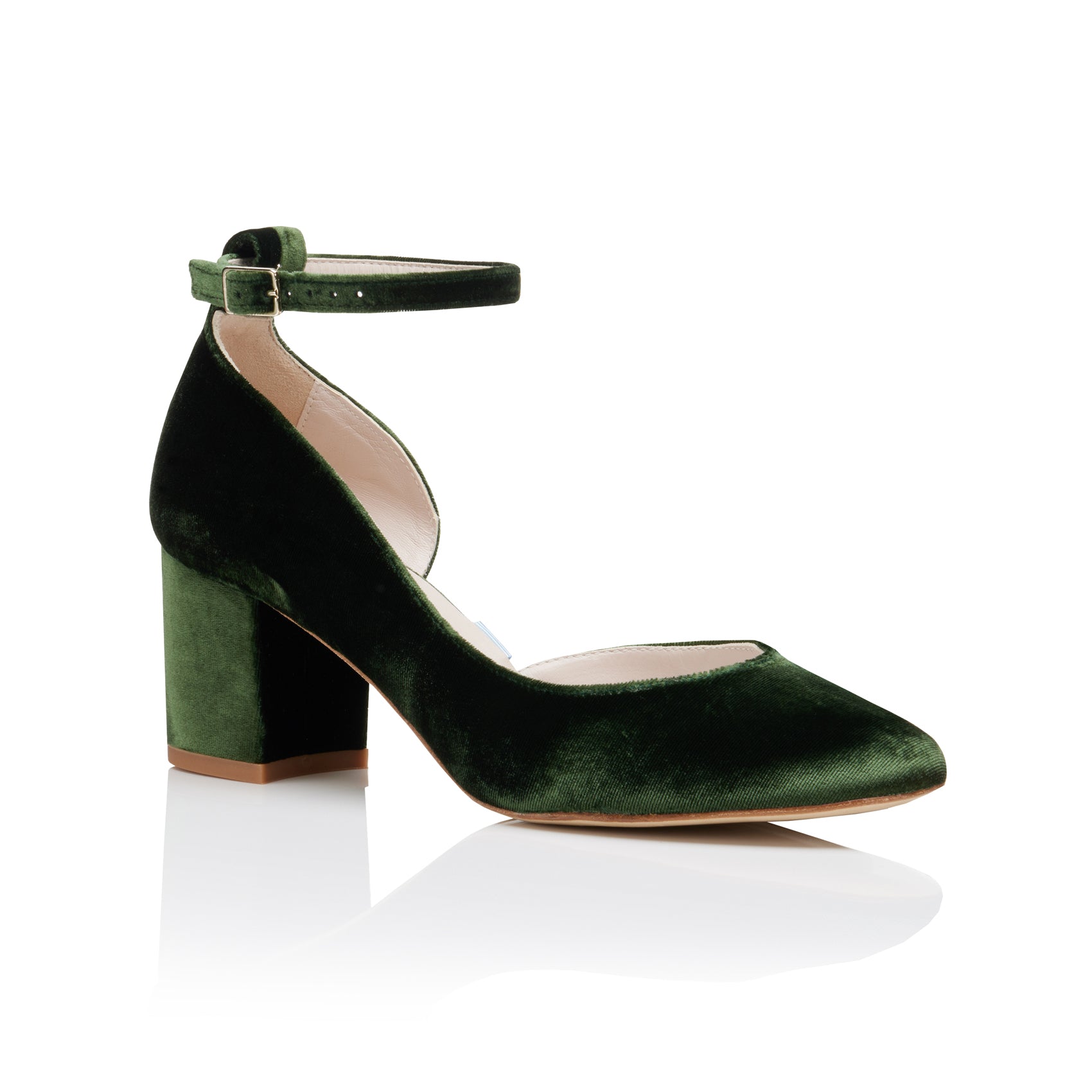 Forest Green Ankle Straps - Ships May 2024