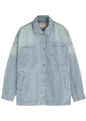 FREE PEOPLE Madison City striped denim jacket -                         -                     -                