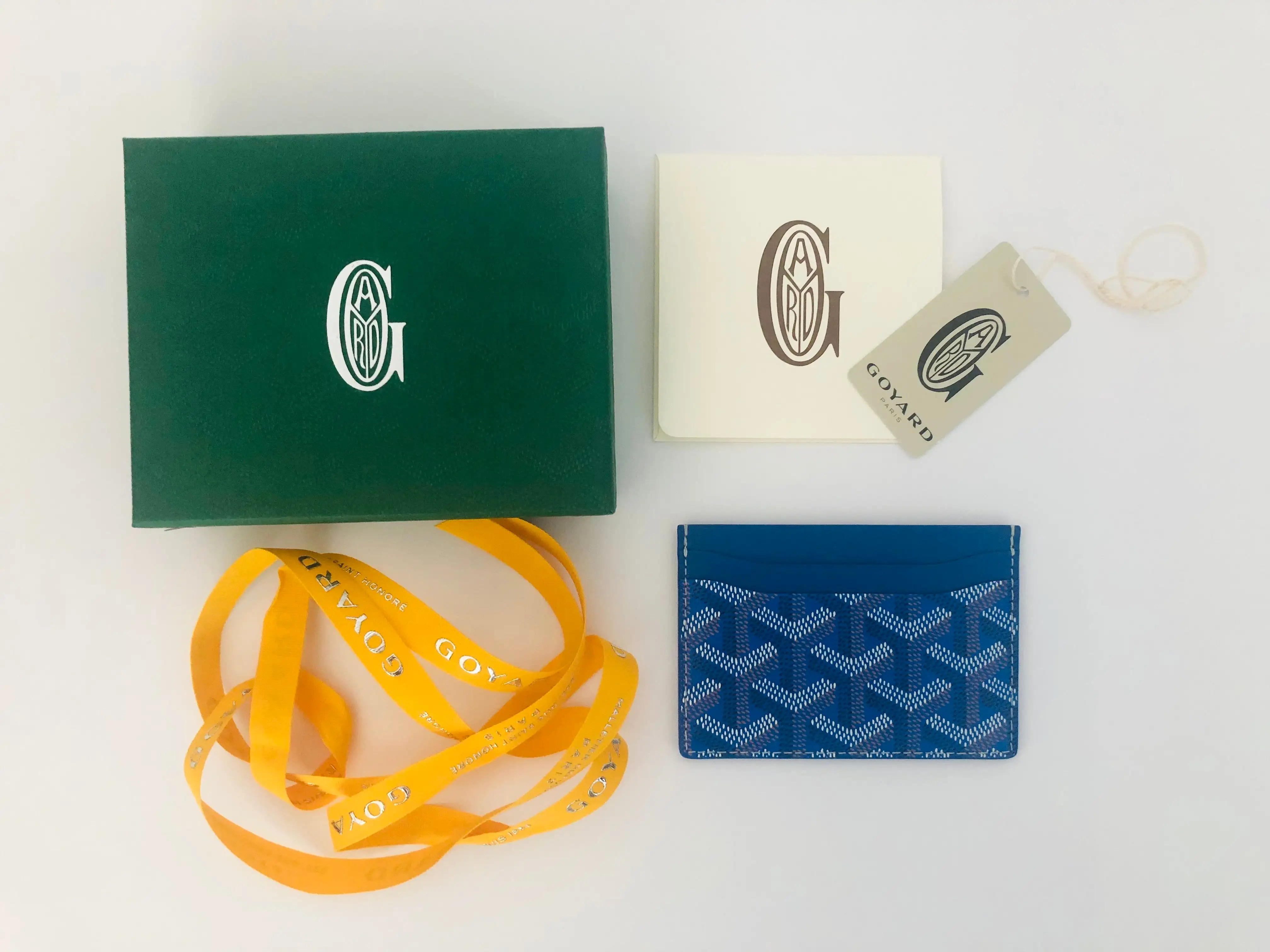 Goyard Saint Sulpice Card Holder - Sky Blue (NWT)