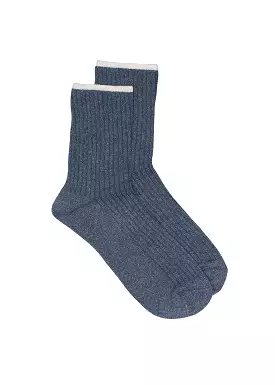 Gustav Adele lurex socks 52909 Strmper - Grey Sky