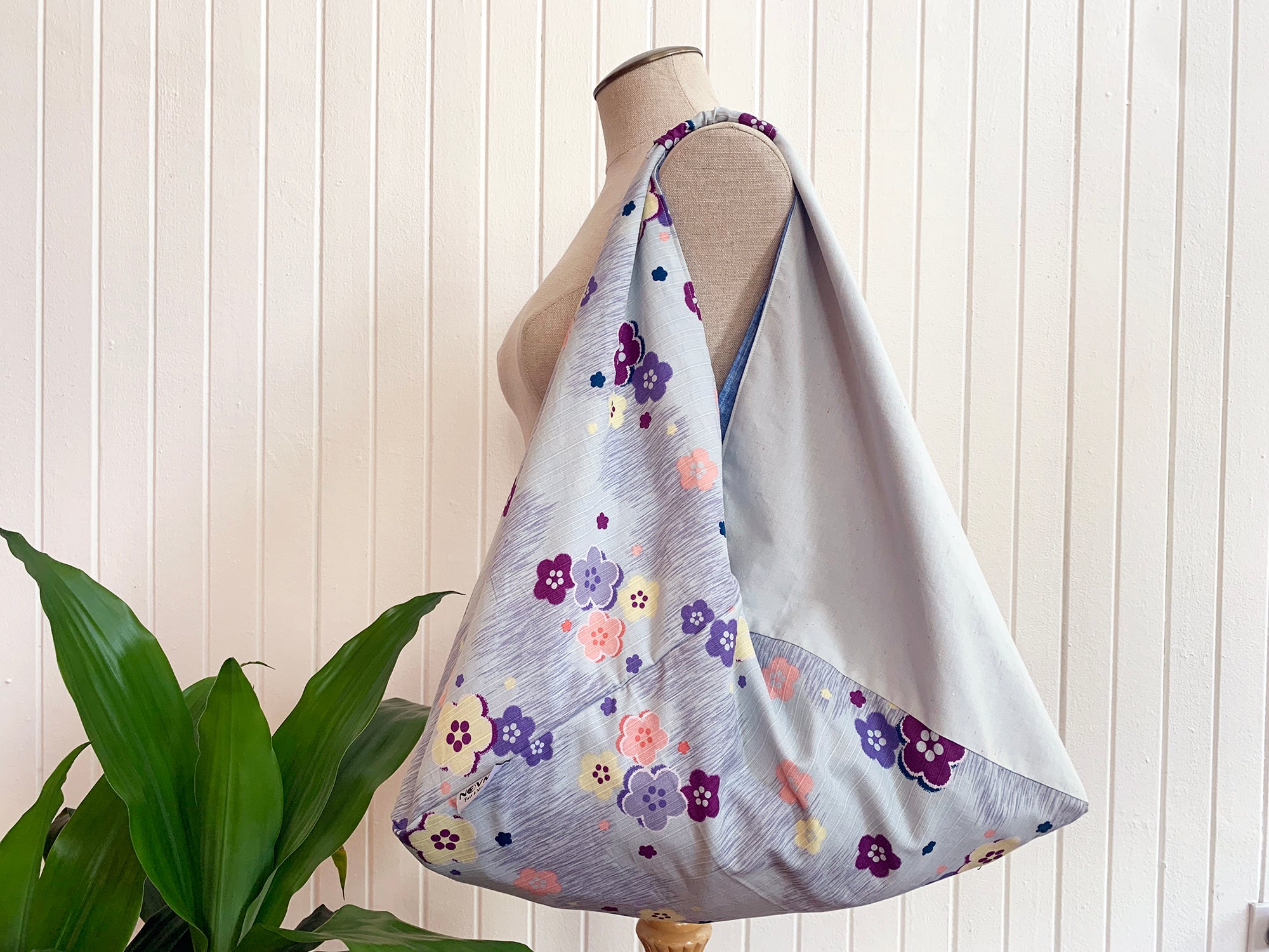 *Handmade* Origami bag | Market bag | Sakura (Sky Blue)