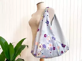 *Handmade* Origami bag | Market bag | Sakura (Sky Blue)