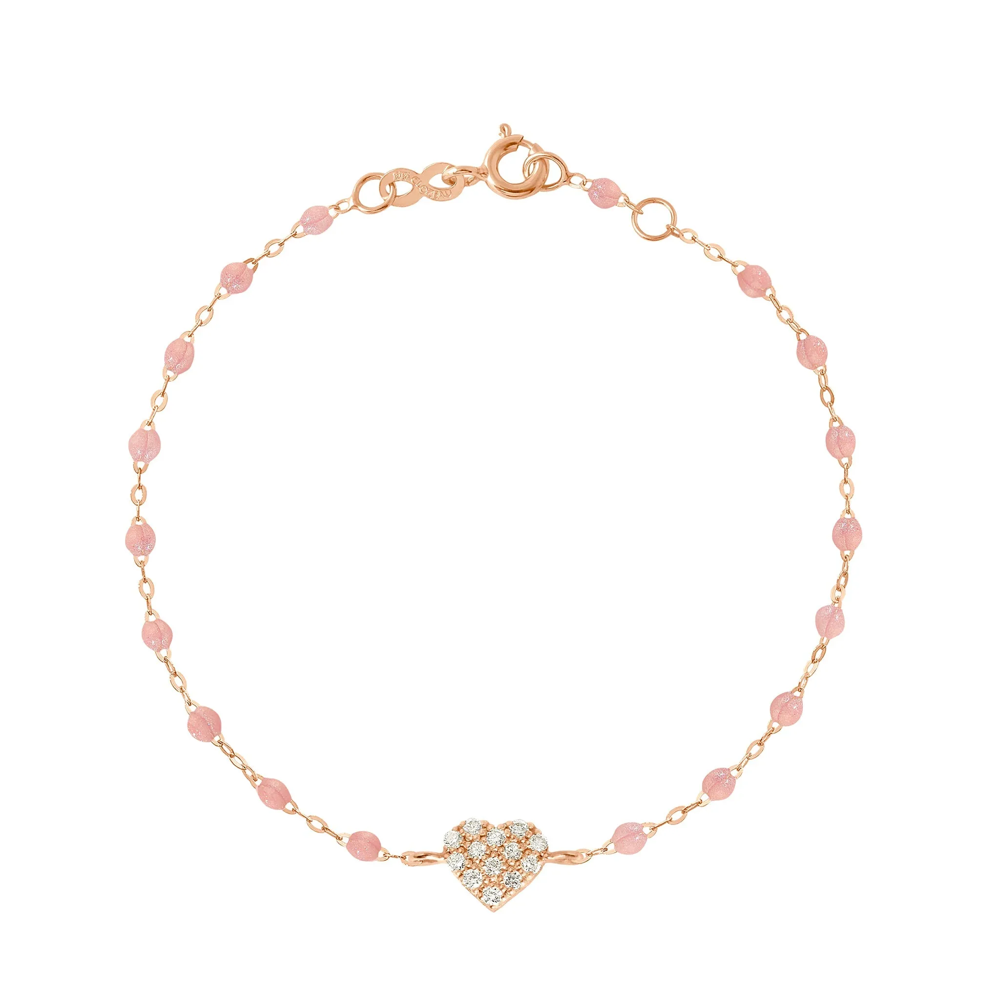 In Love Diamond Bracelet, Blush, Rose Gold, 6.7