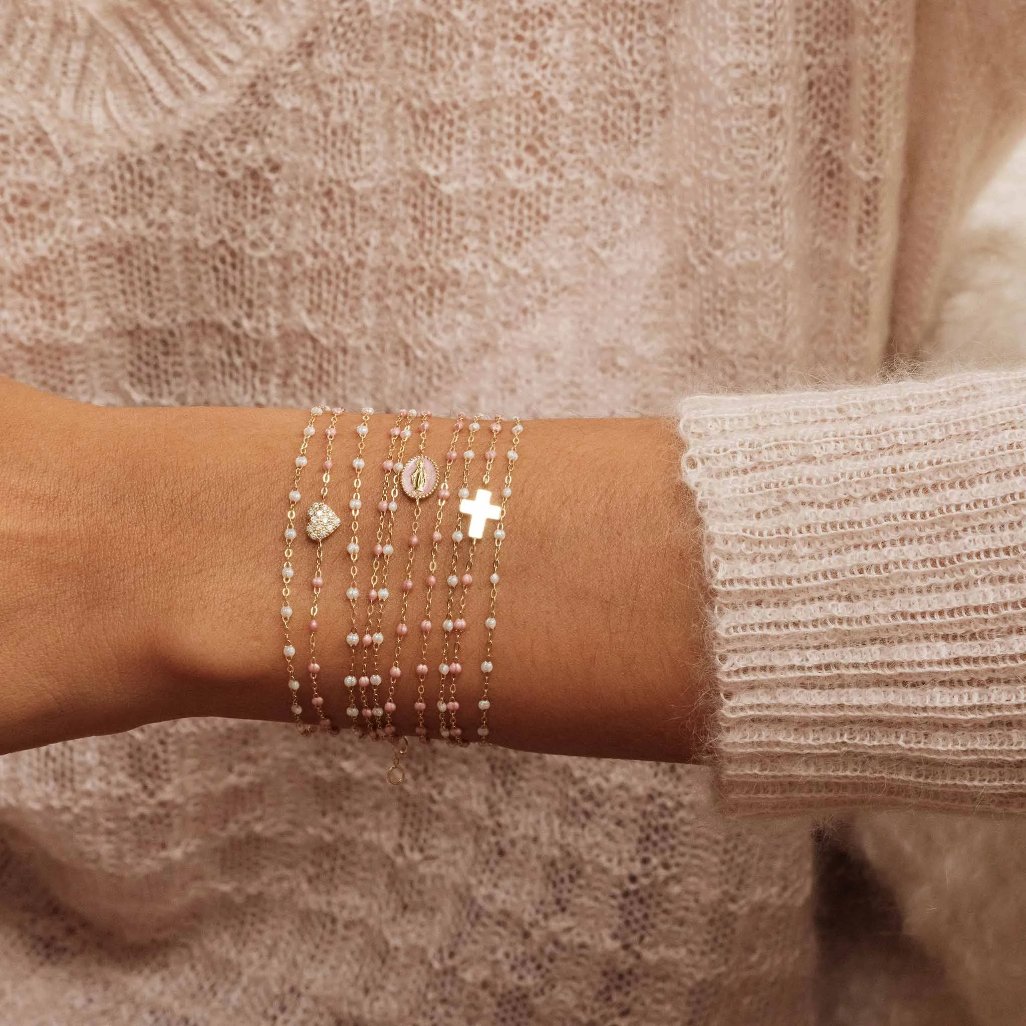 In Love Diamond Bracelet, Blush, Rose Gold, 6.7