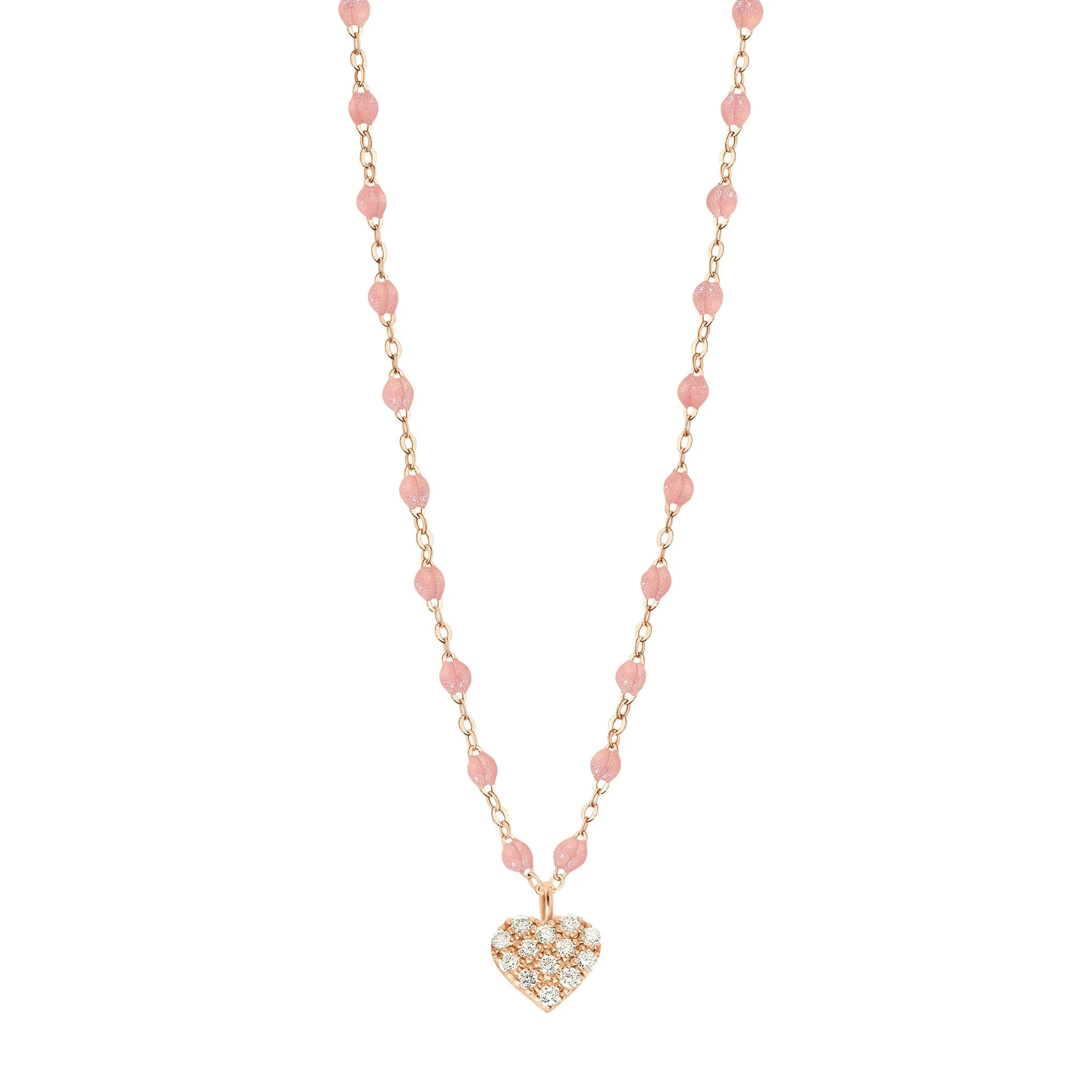 In Love Diamond Necklace, Blush, Rose Gold, 16.5