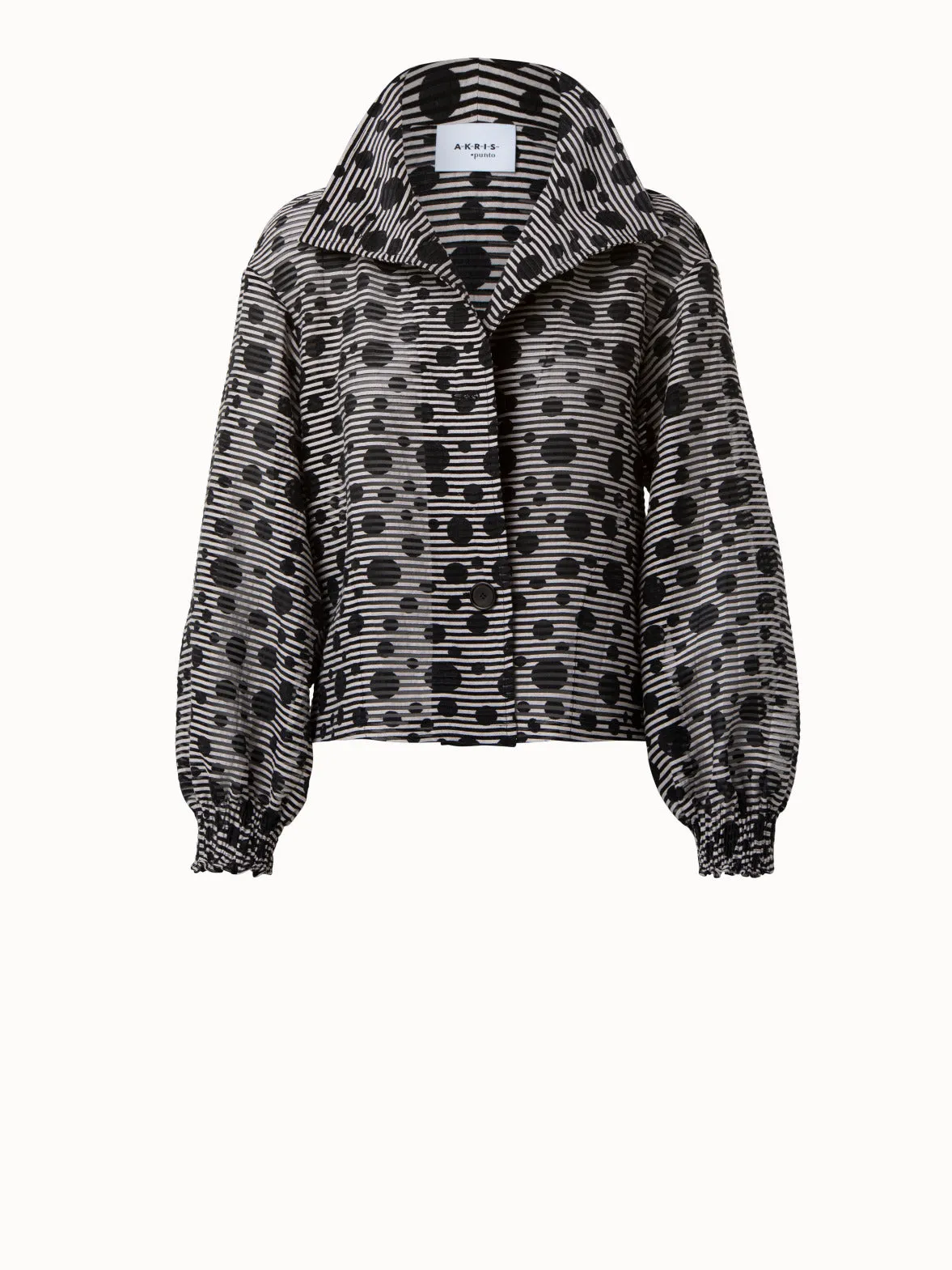 Jacquard Dot Techno Organdy Jacket