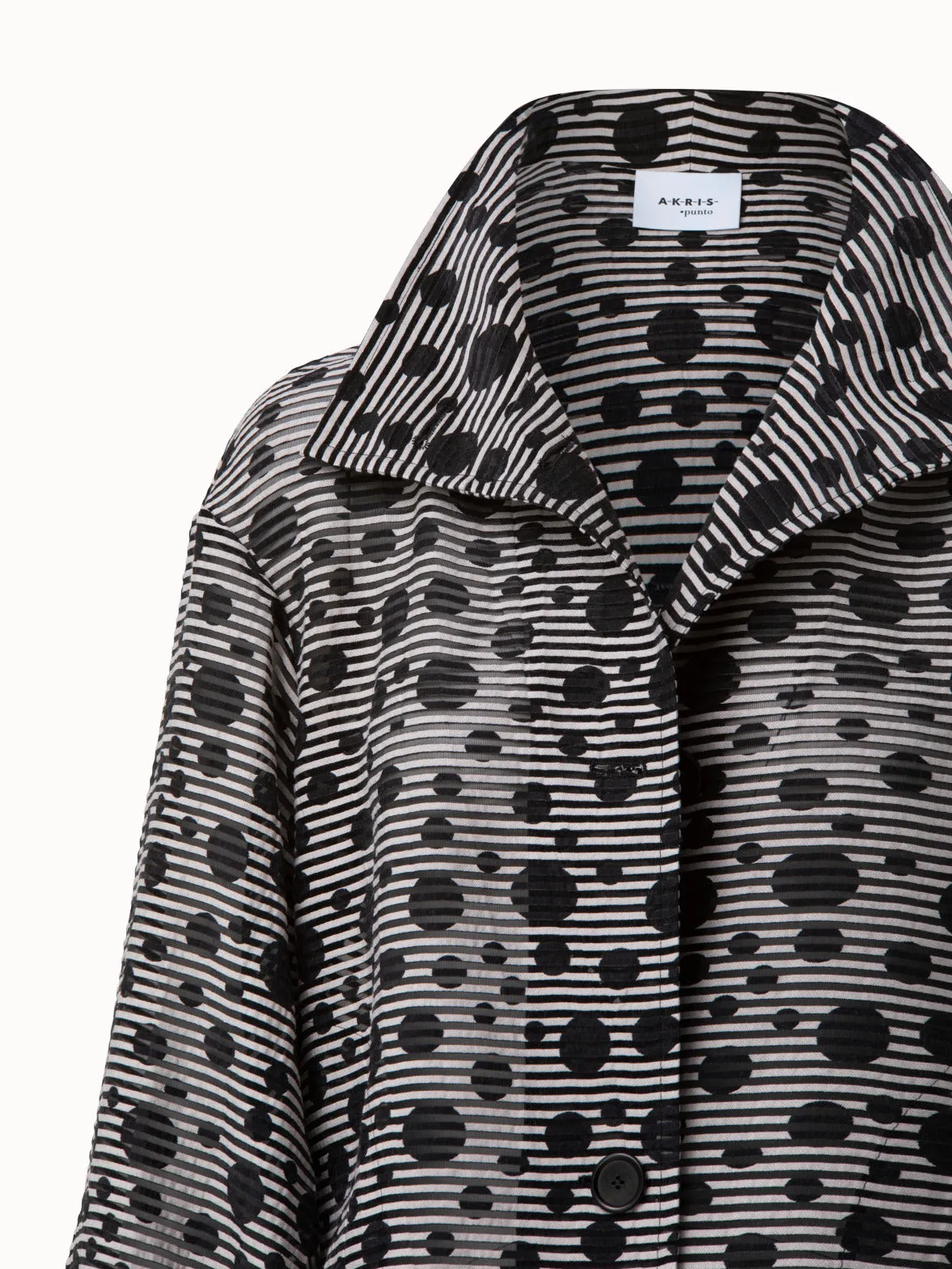 Jacquard Dot Techno Organdy Jacket