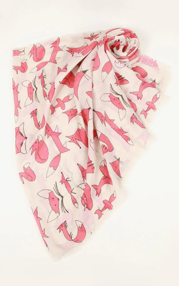 JC022525 Fox Print Scarf