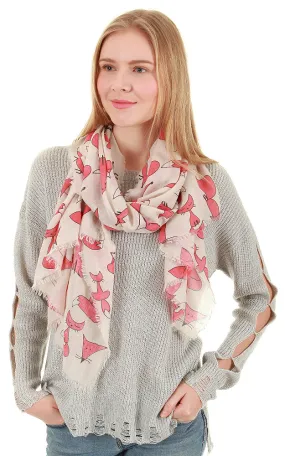 JC022525 Fox Print Scarf