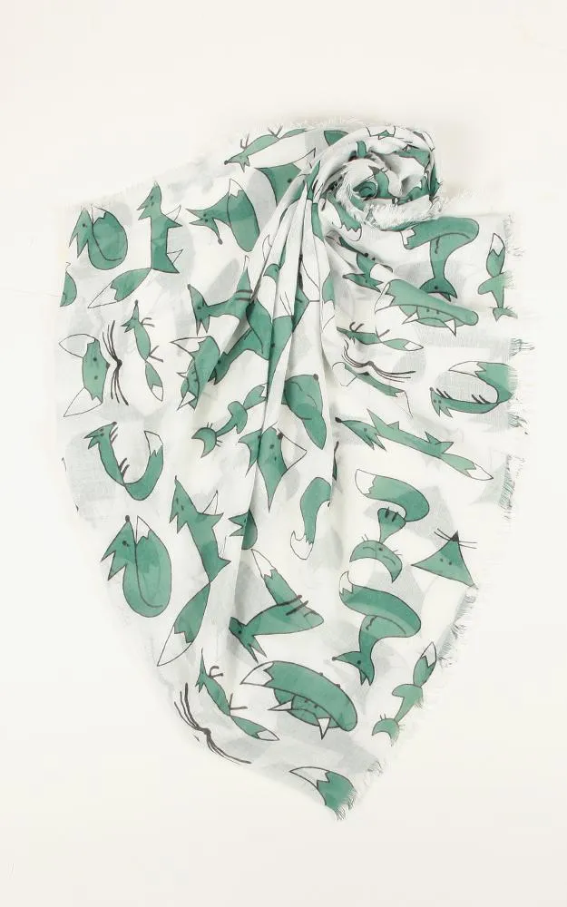 JC022525 Fox Print Scarf