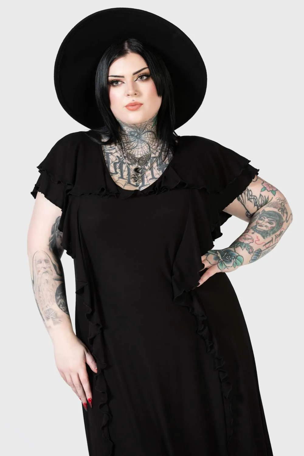 Killstar - Spectral Galaxy Maxi Dress Kleid PLUS XXL+ | Dark Ages