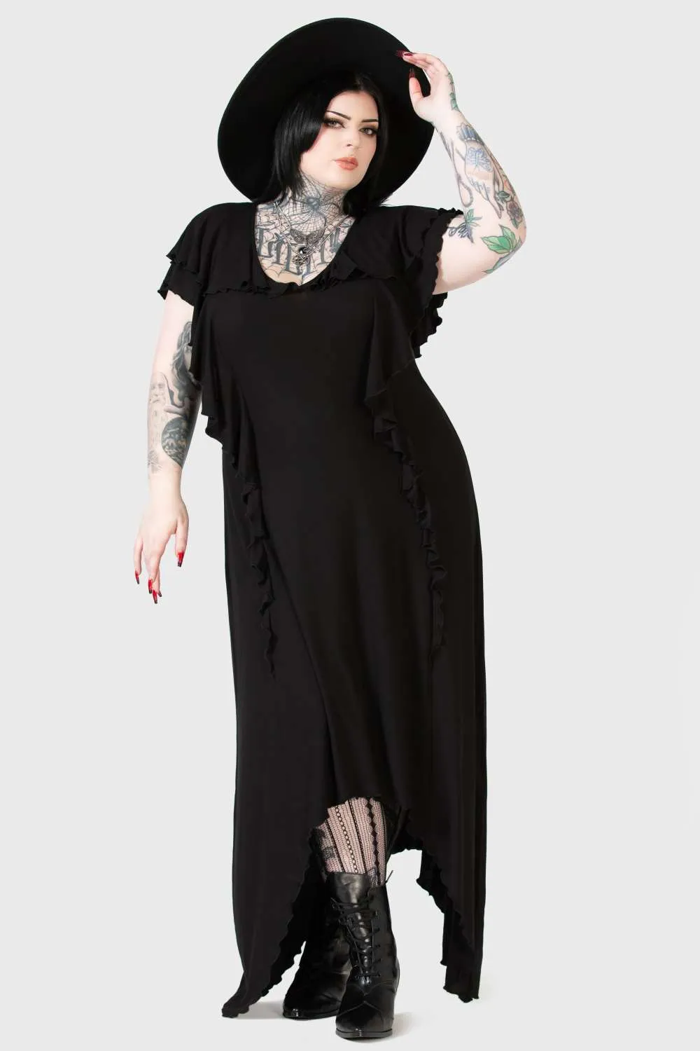 Killstar - Spectral Galaxy Maxi Dress Kleid PLUS XXL+ | Dark Ages