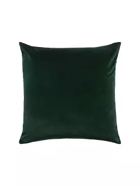 L and M Home Etro Forest Green Velvet and Linen Cushion