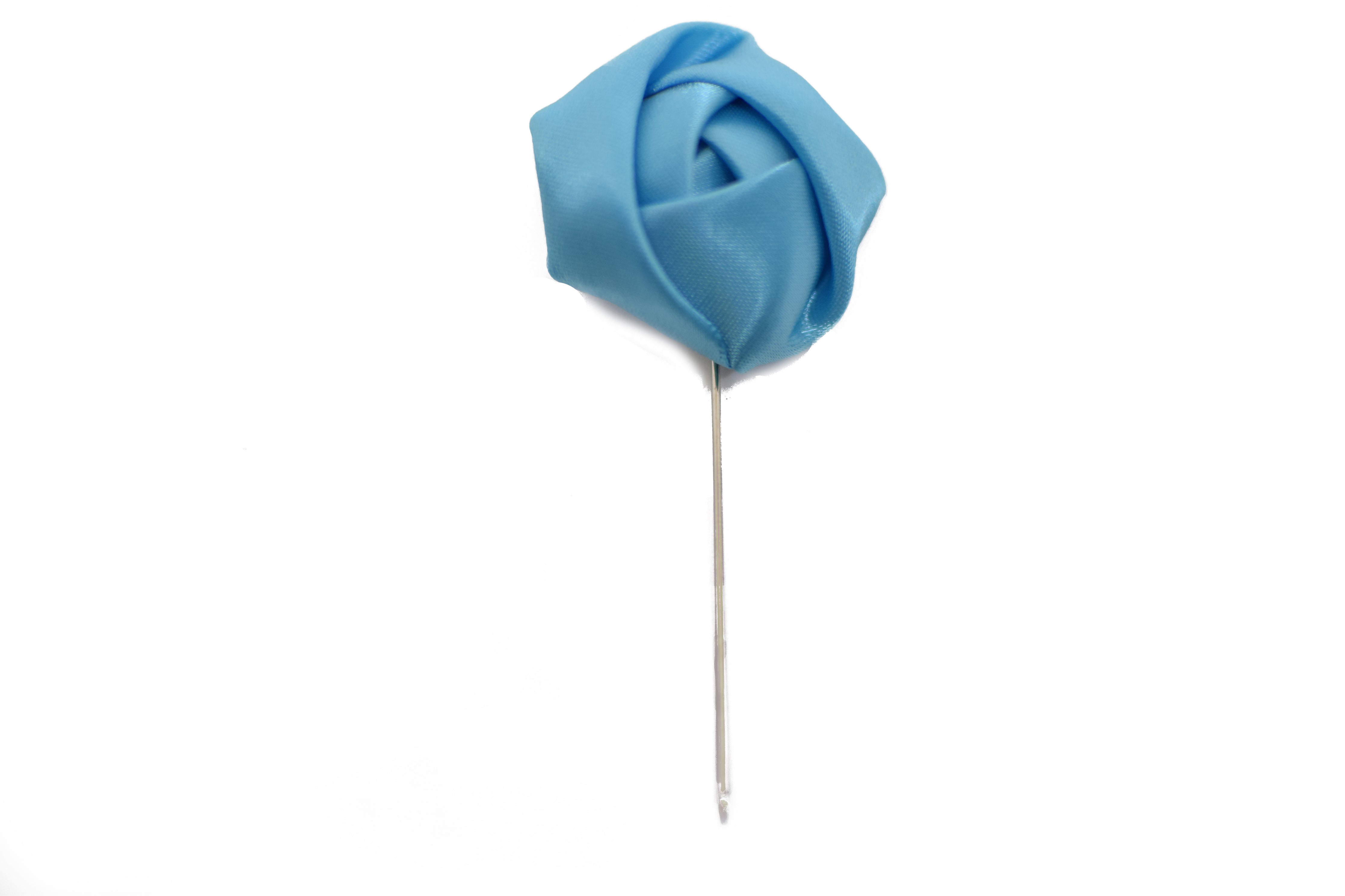 Lapel Pin - Rose Sky Blue