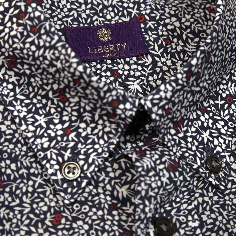 Liberty Esterban Short Sleeve ShirtDark Red