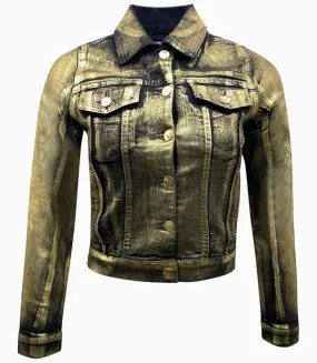 MADISON MAISON DENIM JACKET - GOLD/BLACK