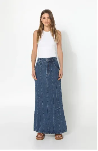 Madison The Label Carissa Skirt | Denim